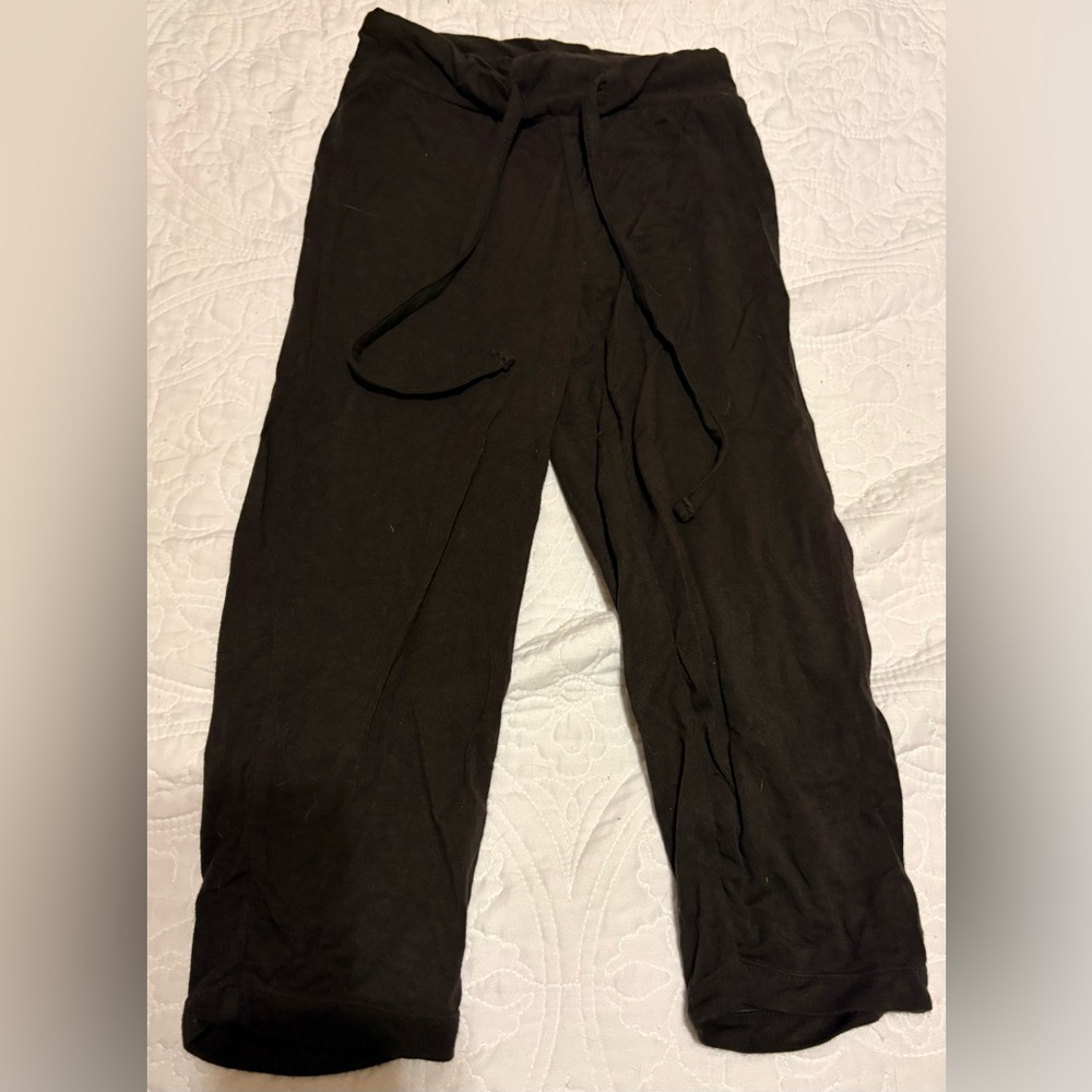 Kickee Pants Black Drawstring Lounge Pants-Size 3T